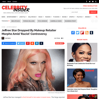 A complete backup of https://celebrityinsider.org/jeffree-star-dropped-by-makeup-retailer-morphe-amid-racist-controversy-415289/