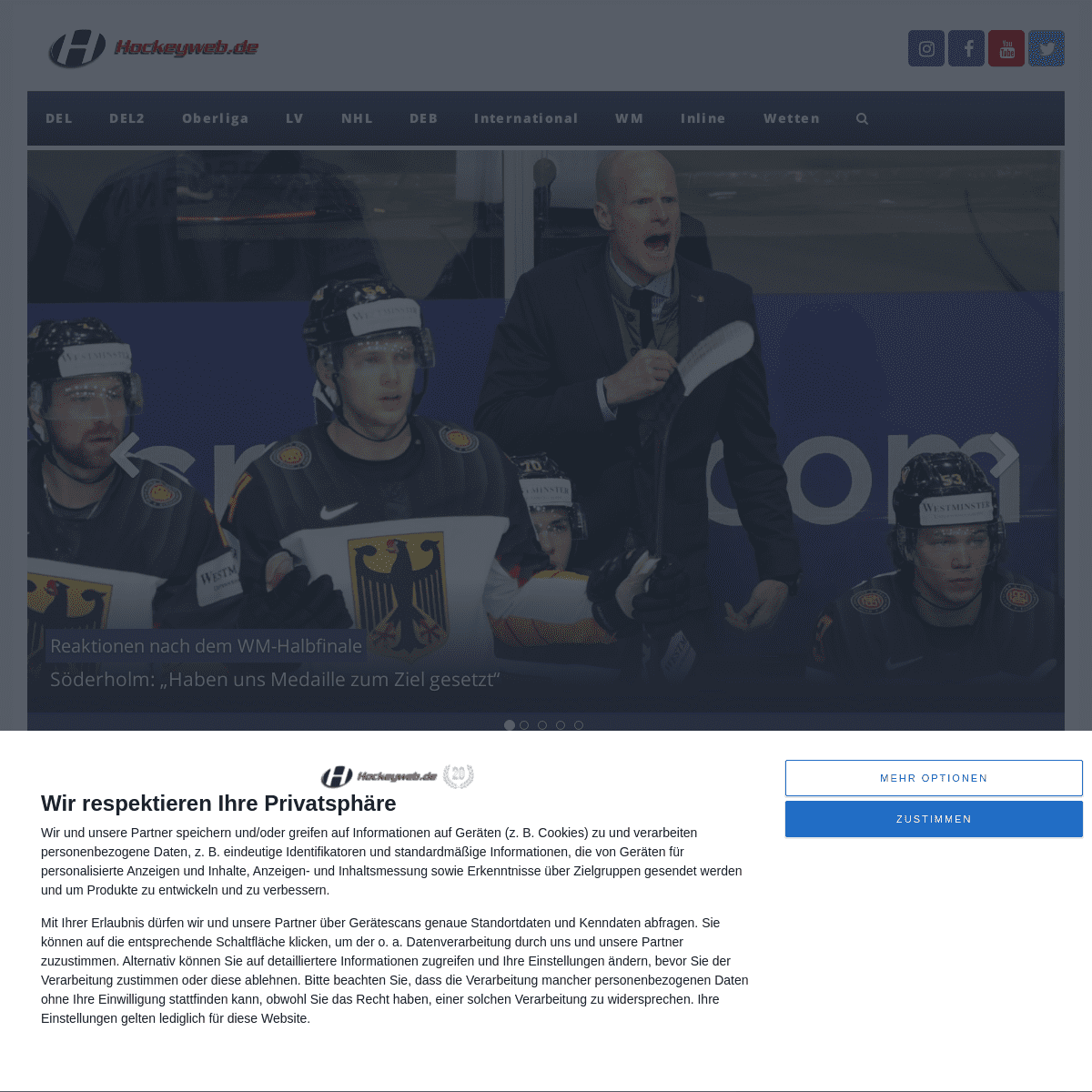 A complete backup of https://hockeyweb.de