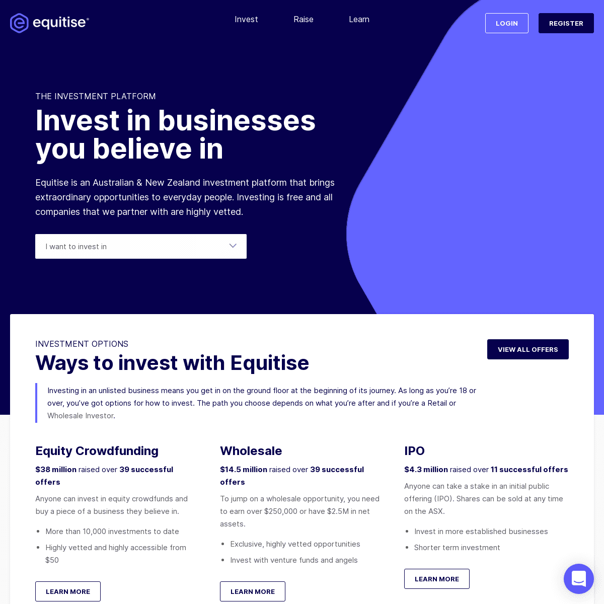A complete backup of https://equitise.com