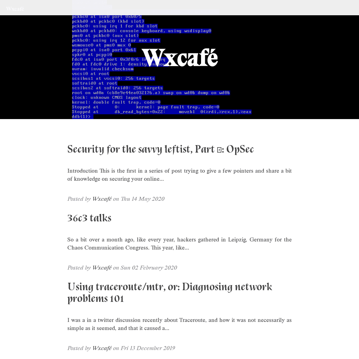 A complete backup of https://wxcafe.net
